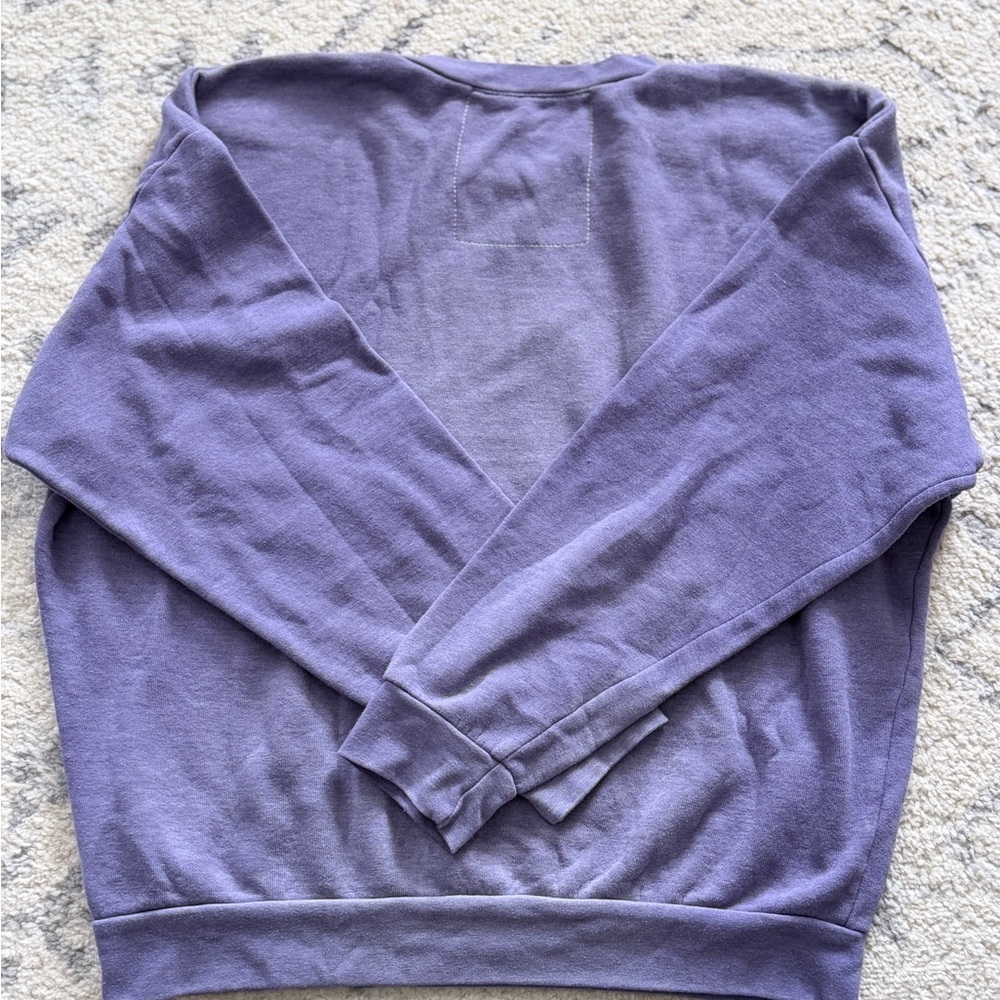 Aviator Nation ASPEN MOUNTAIN RELAXED CREW SWEATSHIRT - FADED GRAPE - Picture 7 of 9